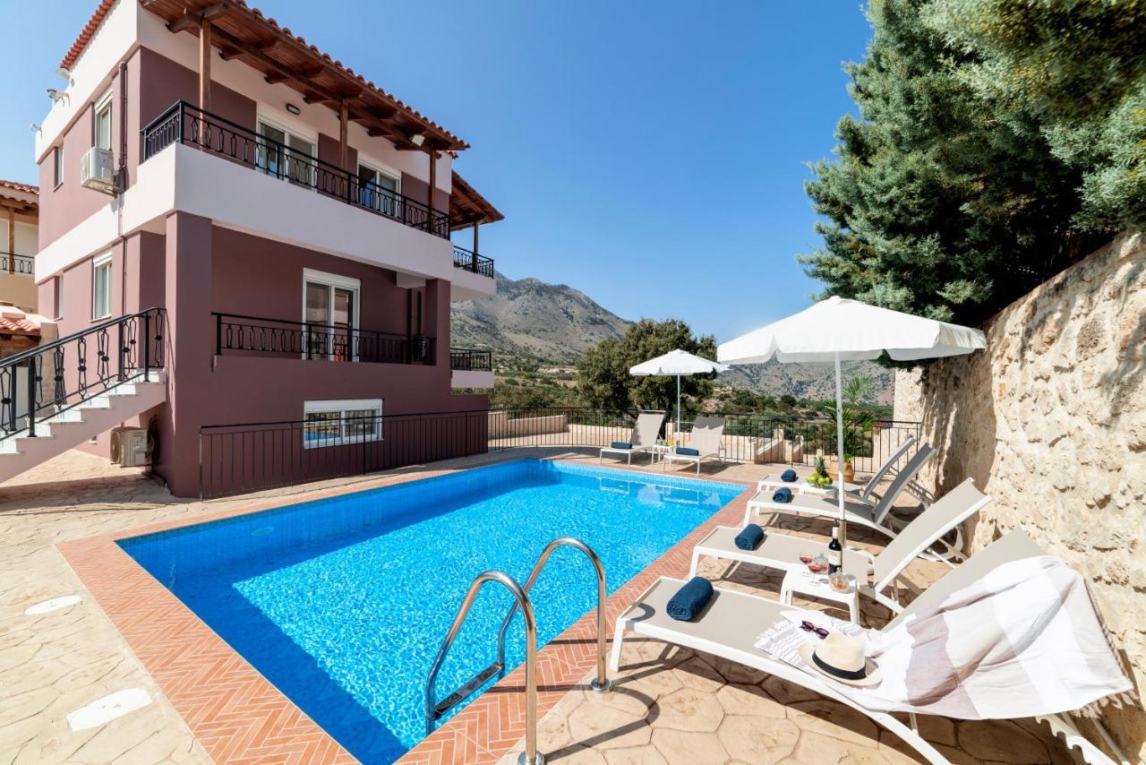 Villa Kermes Heated Pool Kournás Eksteriør billede